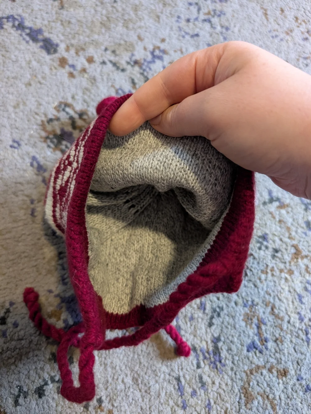 Kid's Knitted Cherry Hat‎